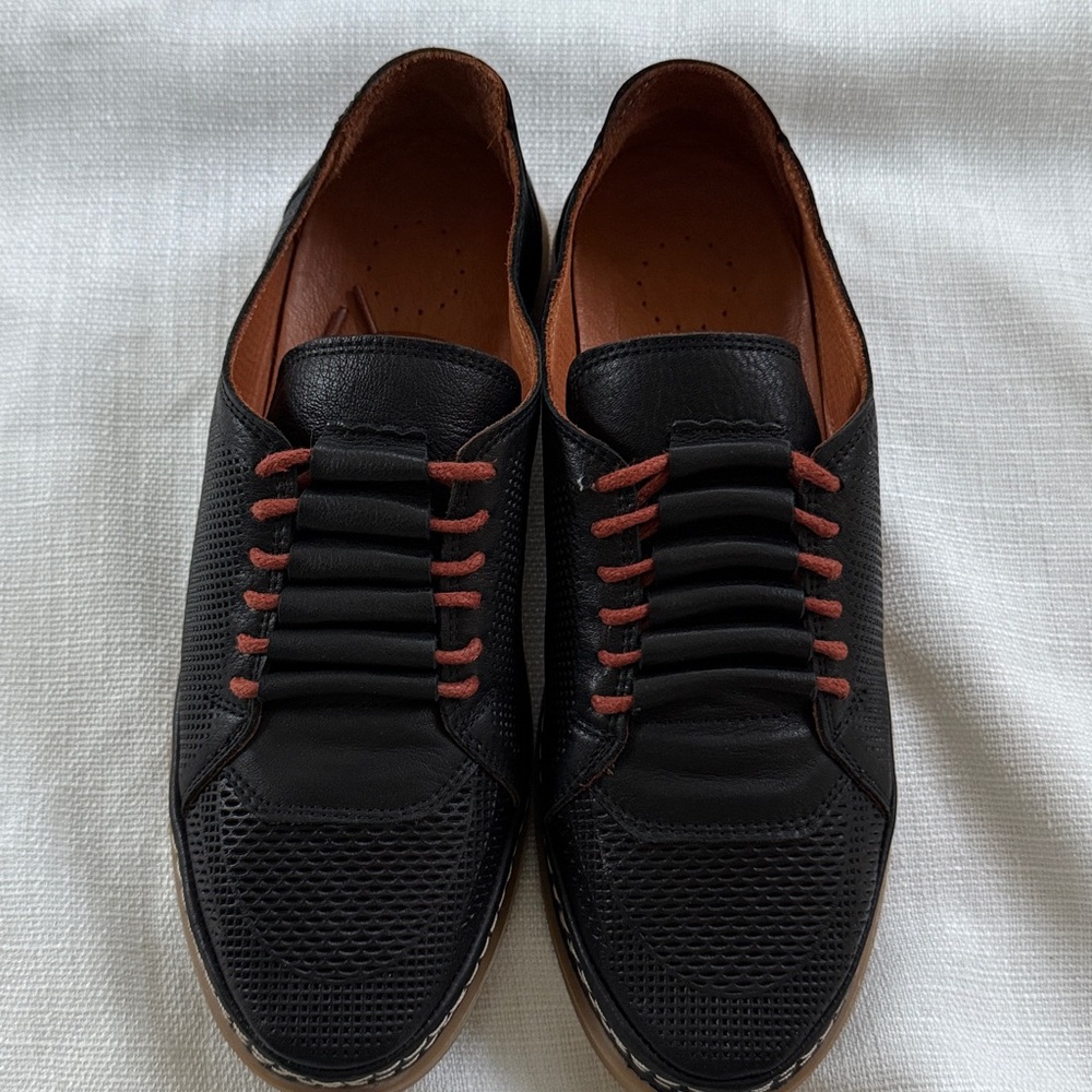 Cools 21 Women's Oscar Hidden Lace Perforated Leather Sneakers 38